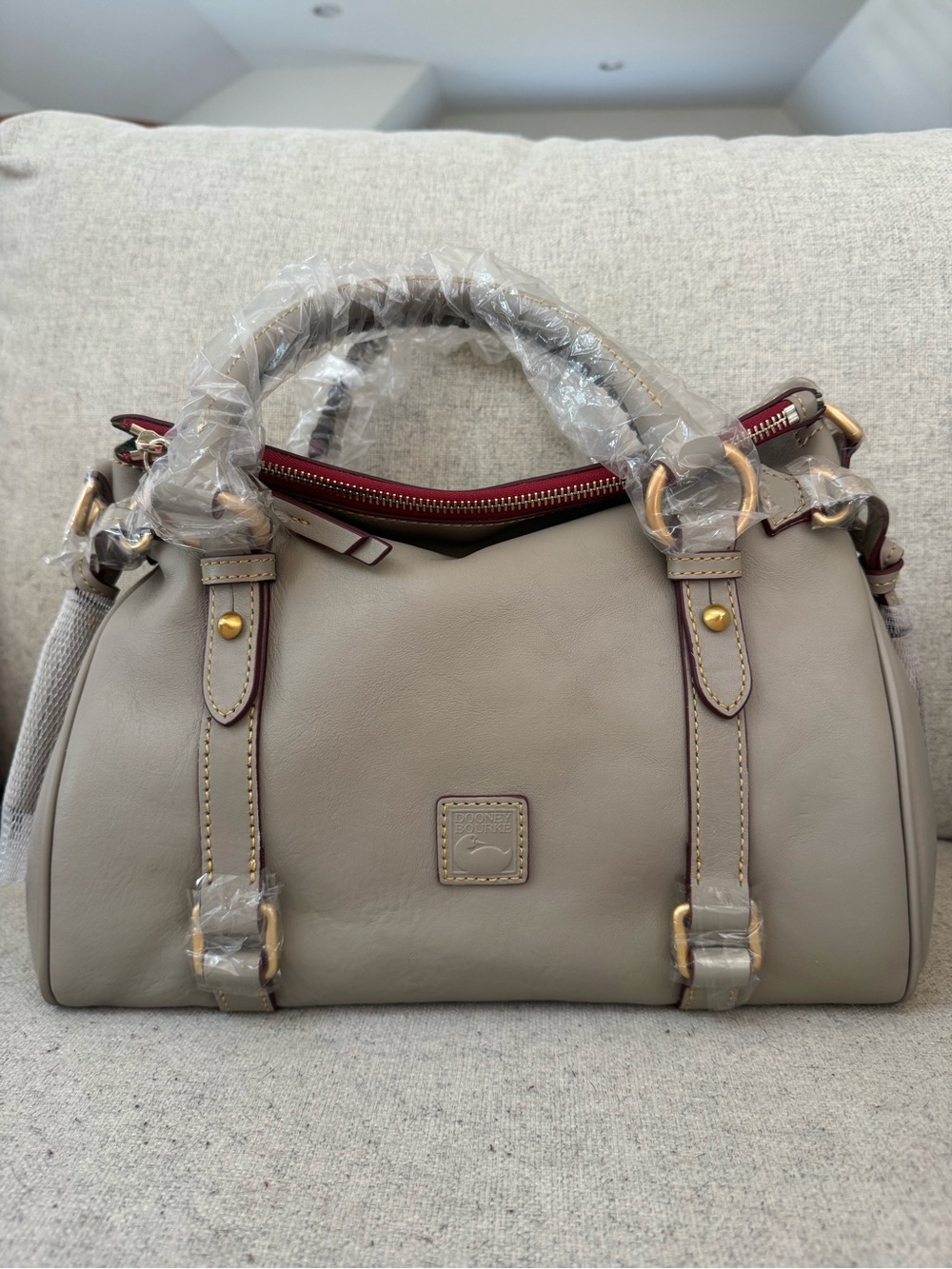 Dooney & Bourke Light Taupe Florentine Satchel NWT Regular size
